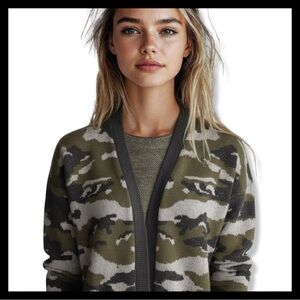 Camo cardigan